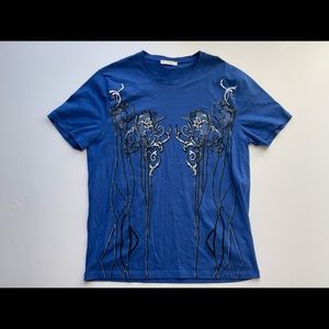 Versace Collection baroque fantasia mens XL Shirt blue